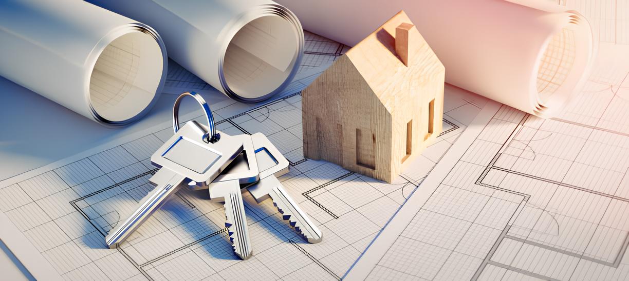 Haus-Schlüssel - Konzept Eigenheim – Stockfoto - peterschreiber_media