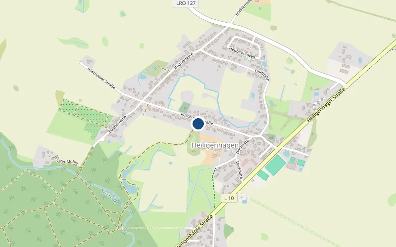 Karte: Büro IPM Kutzner, Püschower Str. 21, 18239 Satow – Kartendaten © OpenStreetMap-Mitwirkende